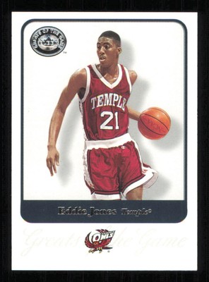 2001 Greats of the Game #24 Eddie Jones  Basketball Temple NM-MT