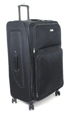 Large Medium 4Wheel Suitcase Expandable Lightweight Luggage Travel Case Soft Bag