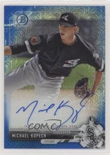 2017 Bowman Chrome Prospect Blue Mojo Refractor /150 Michael Kopech Auto 2l4