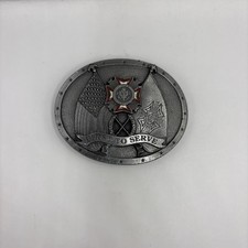 VFW "FIRST TO SERVE" - WAR VETERAN BELT BUCKLE - SISKIYOU - LIMITED EDITION 720