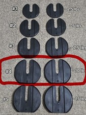 Used Pair of Bowflex 1090 SelectTech Dumbbell...