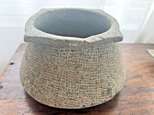 Antique Stone Carved Pot Cookware, Persian, Near Eastern, Antiquity