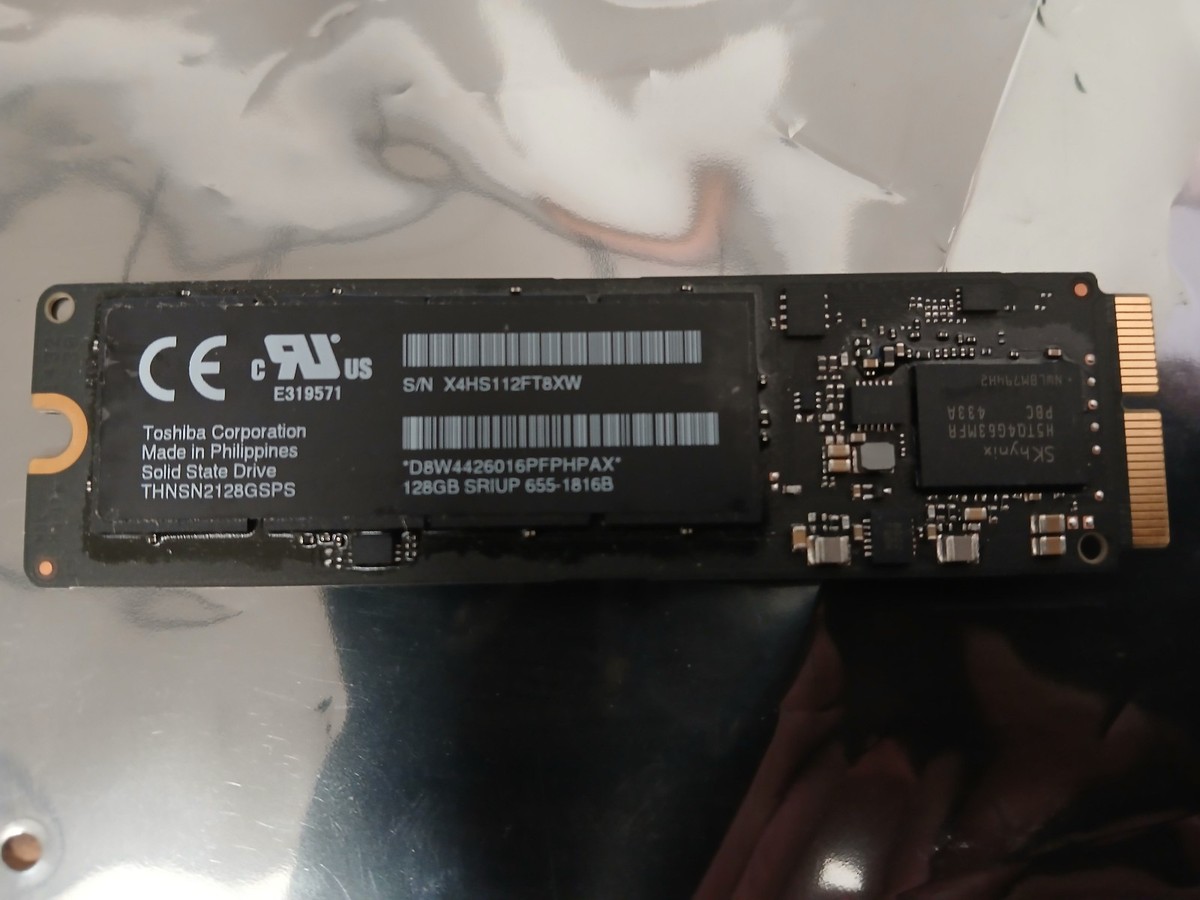 Toshiba THNSN2128GSPS Apple MacBook Air/Pro 128GB 12+16 Pin Blade 
