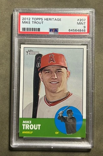 2012 Topps Heritage Mike Trout RC PSA 9