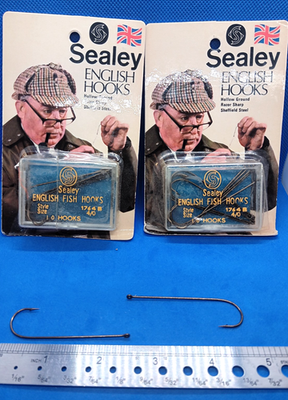 #ad Sealey English Hooks Vintage Sheffield Steel Style # 1764B SZ 4 0 RARE $9.99