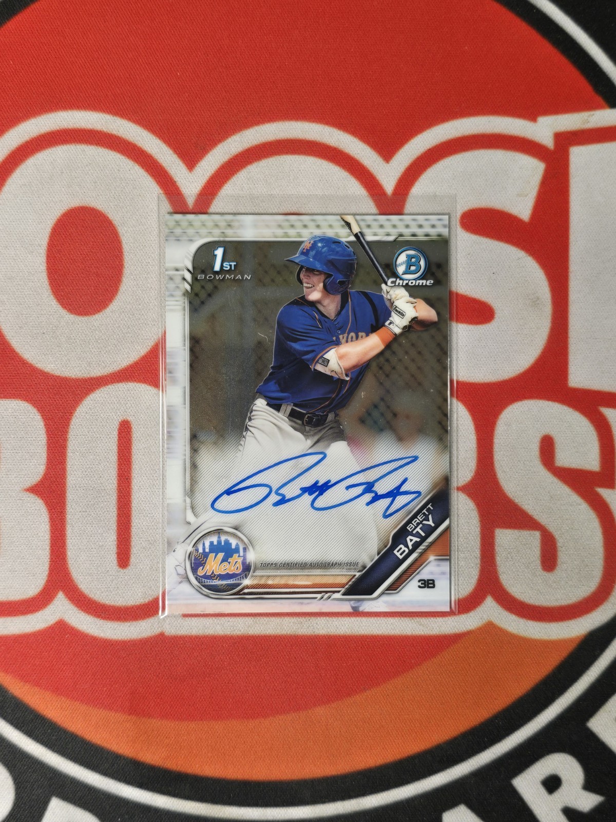 2019 Bowman Draft - Chrome Draft Pick Autographs Brett Baty #CDA-BB Auto RC