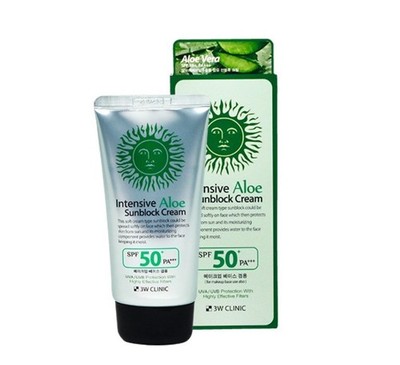 3W Clinic Intensive Aloe Sonnenschutzcreme für Make-up Basisgebrauch (70 ml...