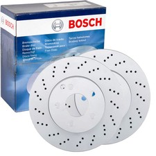 2X BOSCH BREMSSCHEIBEN &Oslash;295mm VORNE HINTEN PASSEND F&Uuml;R MERCEDES-BENZ C-KLASSE