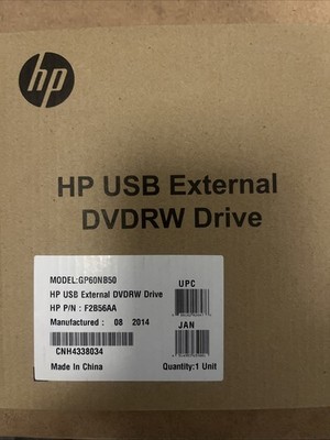 HP F2B56AA External DVD-RW Drive with USB - Black