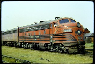Original Eisenbahn Dia OSLD Lehigh Valley LV 574 Manchester NY 22.09.68