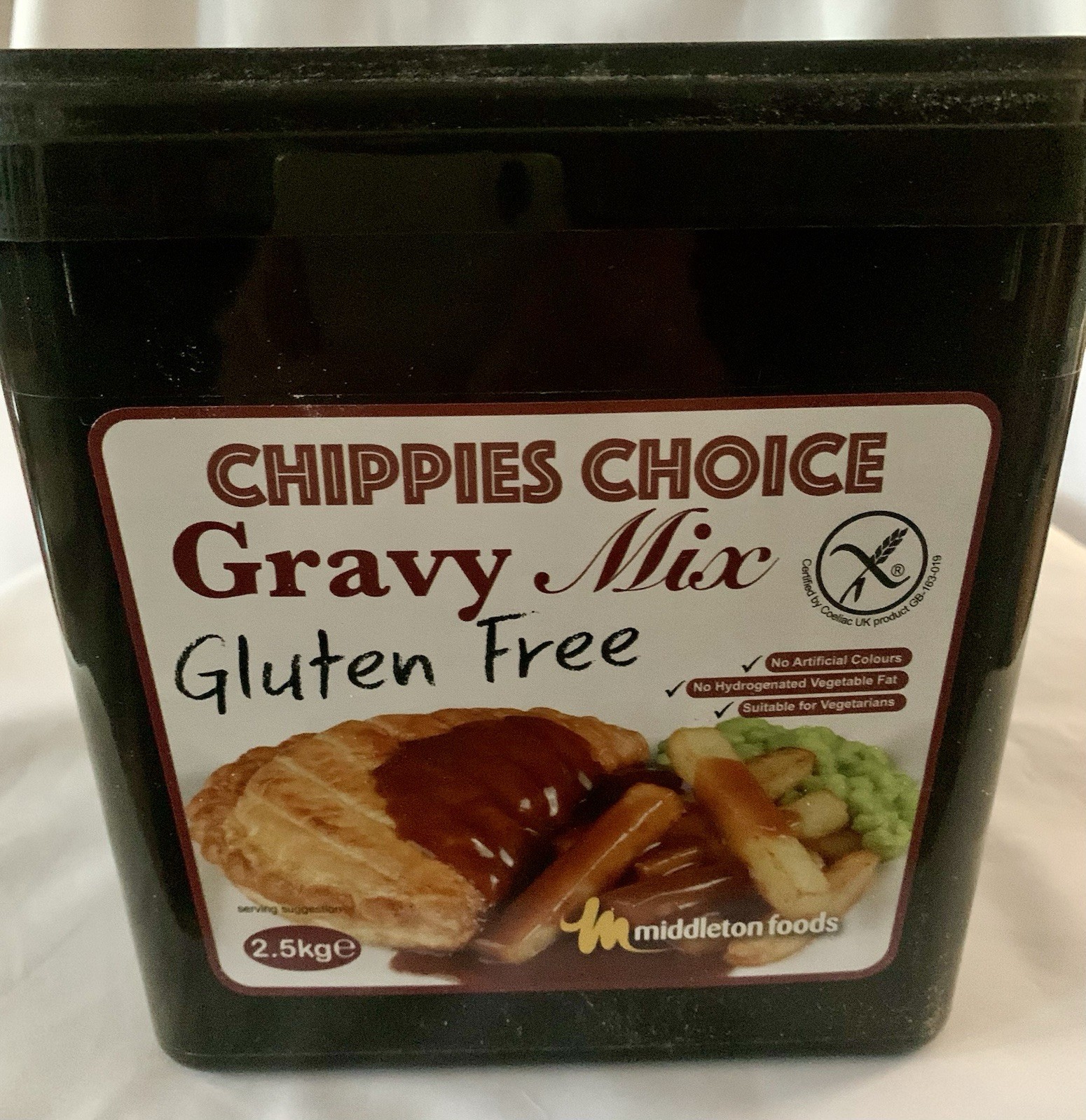 Middleton Foods Chippies Choice GLUTEN FREE Chip Shop Style Gravy Mix 2.5kg