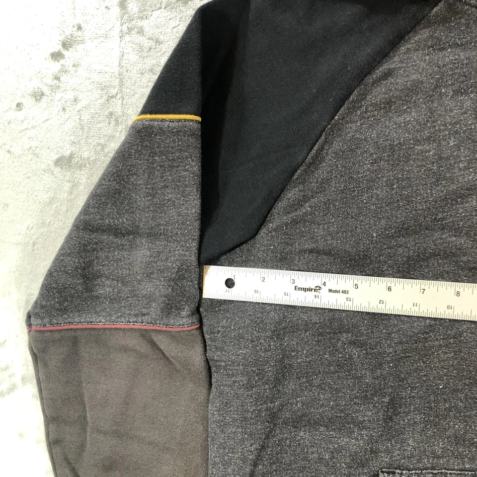 Moletom com capuz Rip Curl masculino médio preto cinza colorblock pulôver lã - Imagem 2 de 4