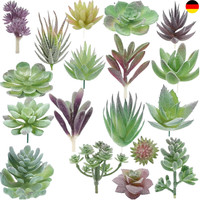 18 StüCk KüNstliche Sukkulenten Kleine Pflanzen Tischdeko Garten Dekoration