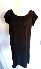 Joseph Black Silk Shift Dress Size UK 10 EU 38