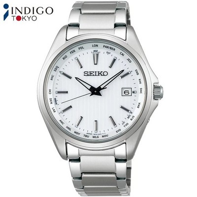 Seiko SELECTION SBTM287 Radio Solar Titanium Sapphire Crystal White Dial 39.5mm