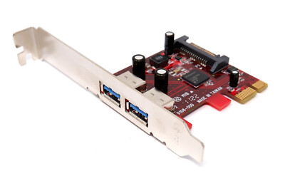 STARTECH PEXUSB3S22 (2) USB 3.0 SUPER SPEED, PCIE X1 W/SATA POWER - NEW