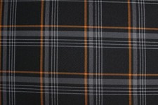 ORANGE GTI Plaid Car Upholstery Fabric - VW Golf MK7- 3mm Foam - 57" 145CM - Car