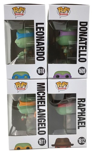 Funko Pop! TMNT Donatello Leonardo Michelangelo Raphael Set of 4 with Protectors - Bild 2 von 5