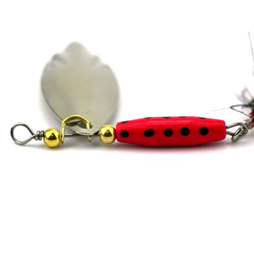 10PCS Fishing Spinnerbaits Spoon Bait 7cm/8.4g Metal Crankbait Lures Bass Trout - Picture 10 of 11