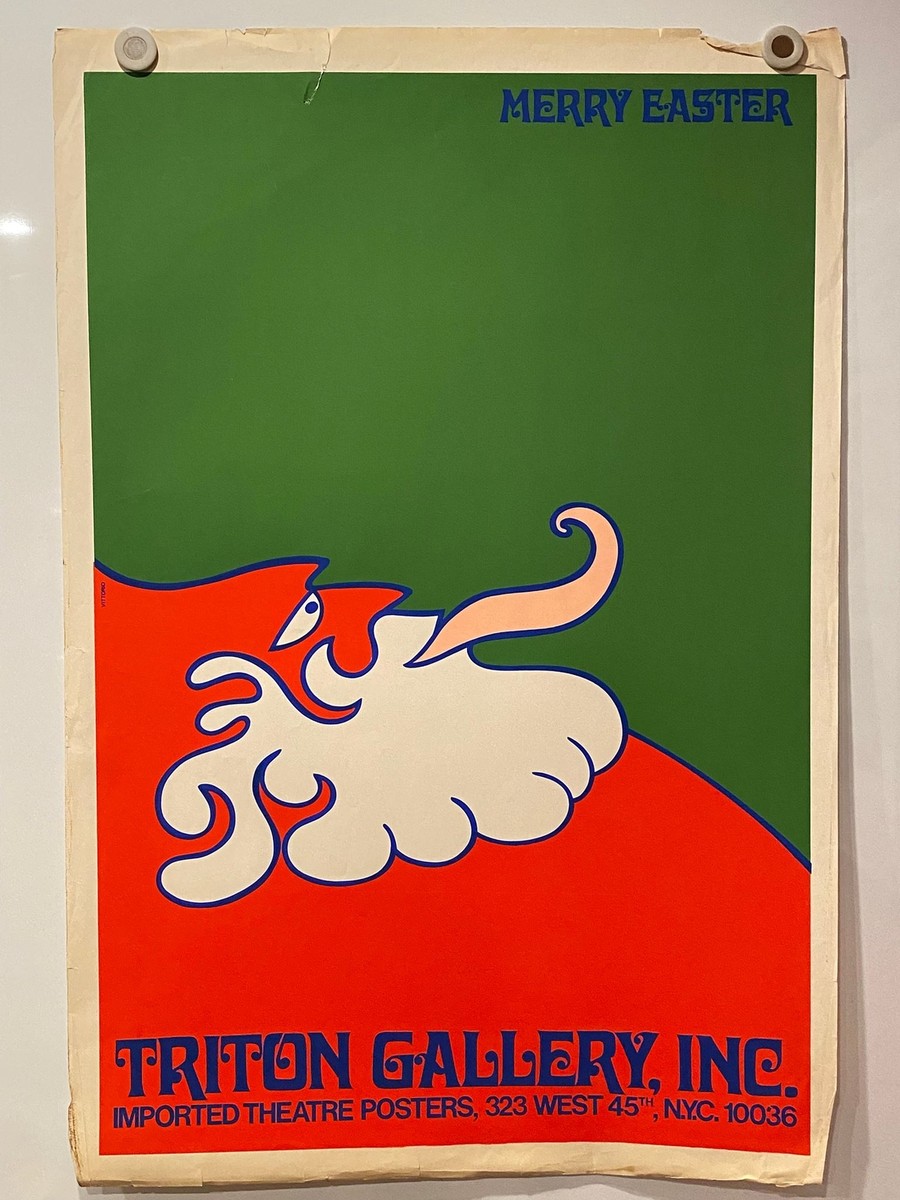 1970s Vittorio Fiorucci Merry Easter Triton Gallery Exhibition Art
