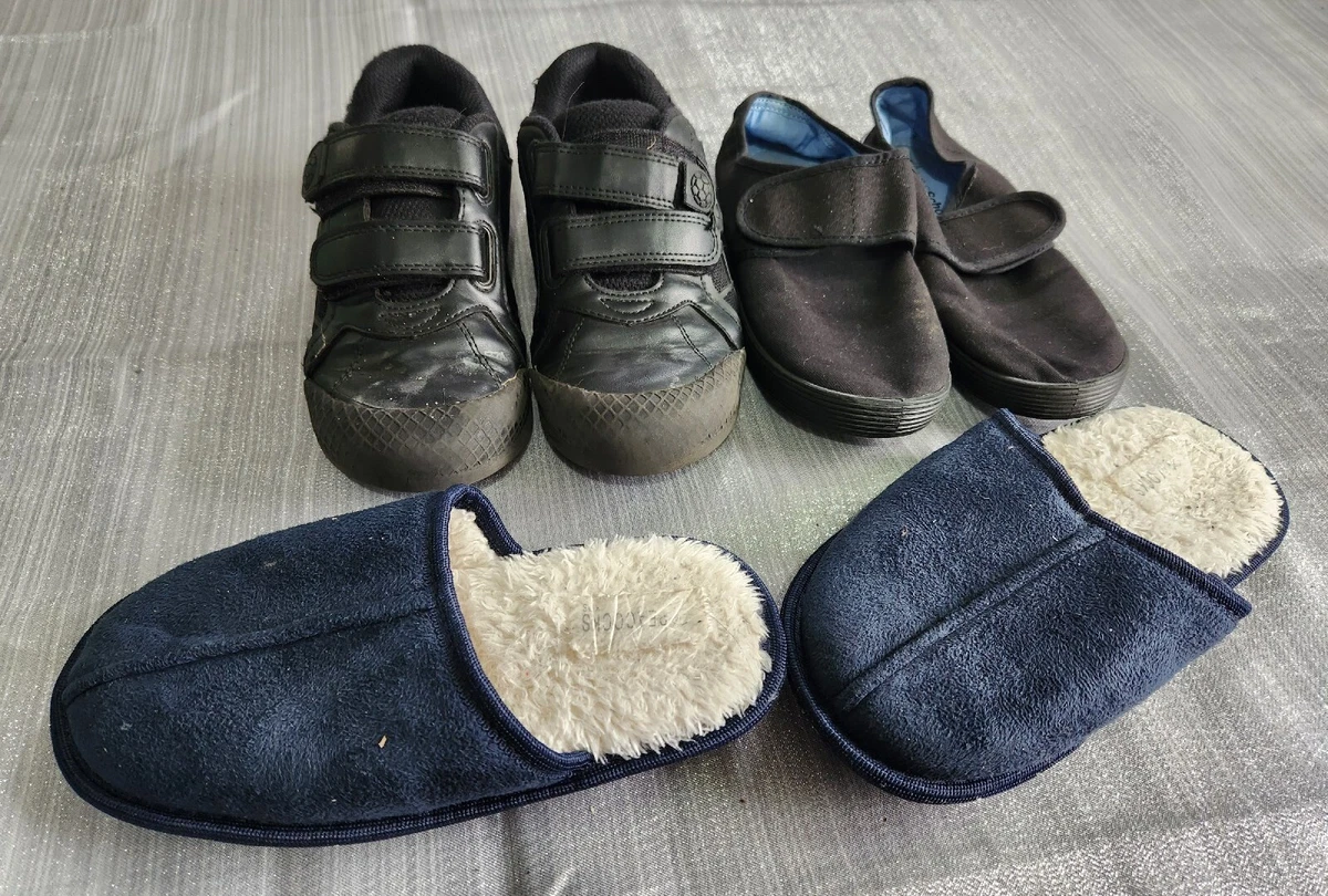 Boys size 1 school shoes bundle George M S gym shoes amp