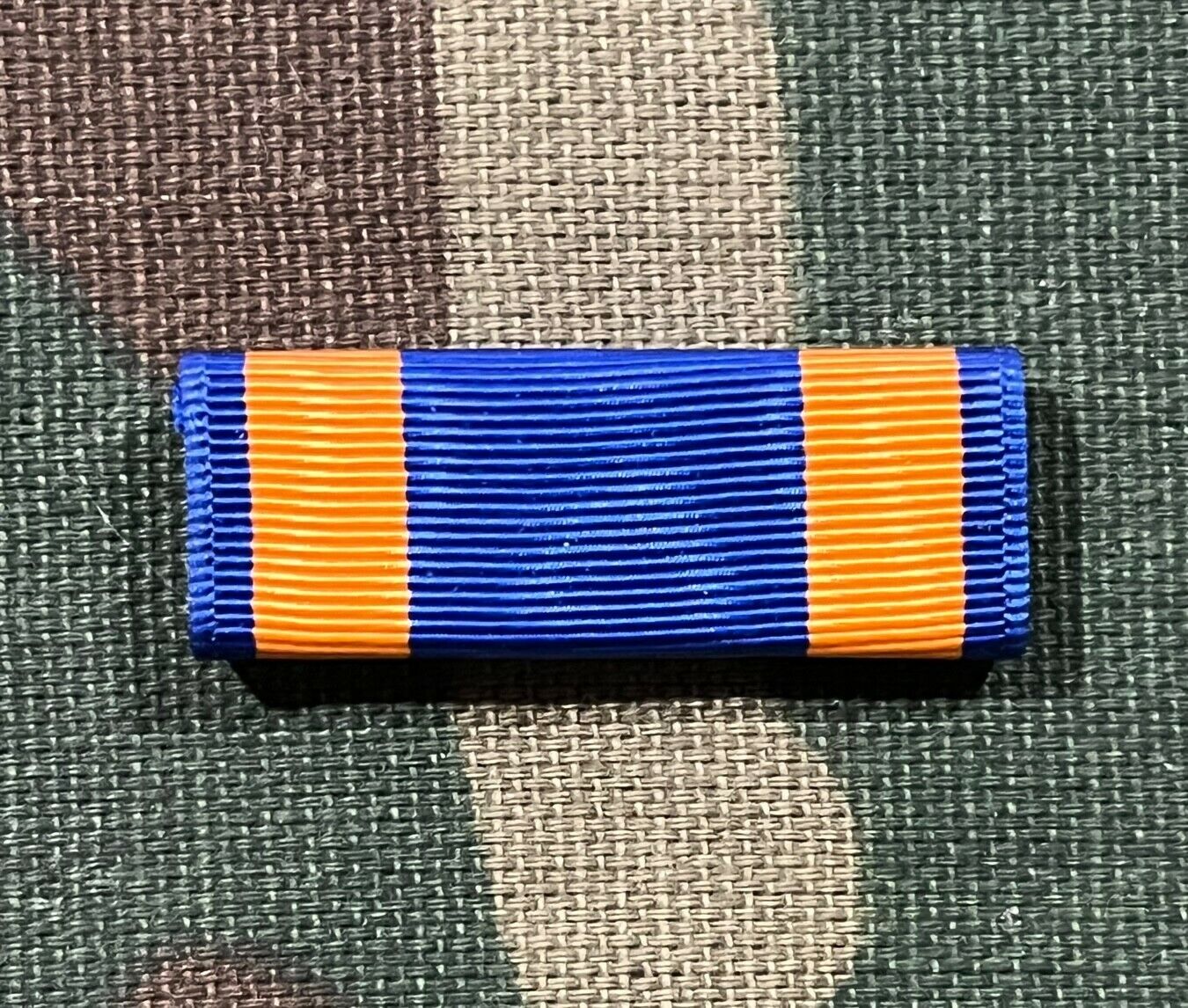 AIR MEDAL RIBBON BAR; WWII STYLE 1/2 INCH