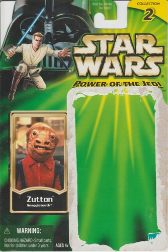 Zutton (Snaggletooth) Cardback 2001 Star Wars Power of the Jedi - 第 1/2 張圖片