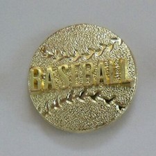 High School Letterman Jacket Pins - Varsity Gold Silver Tone Metal New