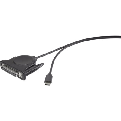 Renkforce Parallel Adapter [1x USB-C  Stecker - 1x D-SUB-Buchse 25pol.]  1.80 m