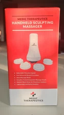 Medic Therapeutics Handheld Sculpting Massager w/ 4 Interchangeable Heads Black