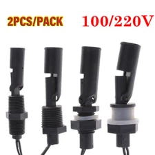 2pcs Tank Float Switch Side Mount Horizontal Water Level Sensor Liquid Switch