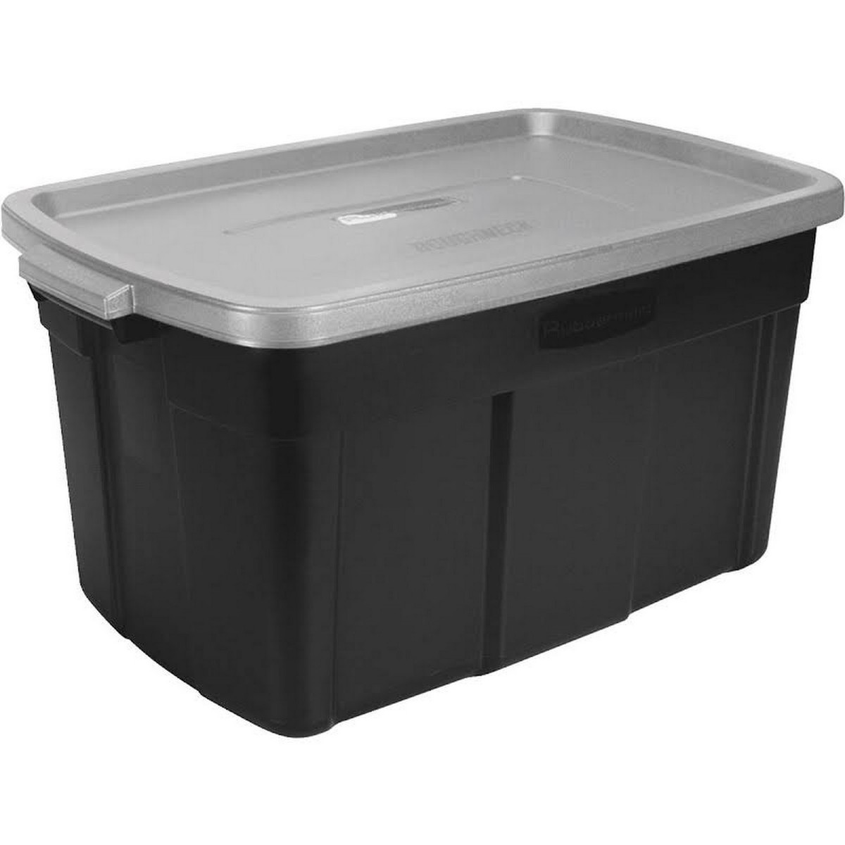 Rubbermaid RoughNeck Tote STORAGE BOX CONTAINER Gray Top Black