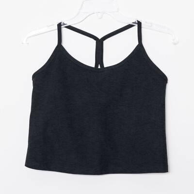 Beyond Yoga Space Dyed Slim Racerback Cropped Tank Black Plus Size 1X