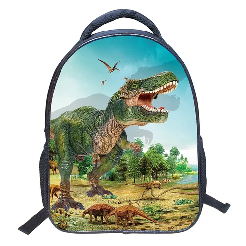 Zaino scuola dinosauro 3D 16 pollici zaino borsa a tracolla bambini regali US - Foto 3 di 25