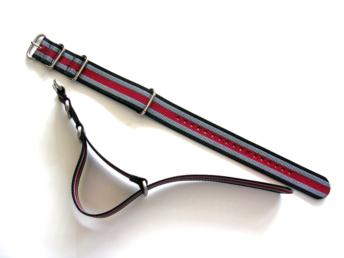 Cinturino Orologio MORELLATO Tessuto Nylon Militare Marrone Fango 18 20 22 - Foto 7