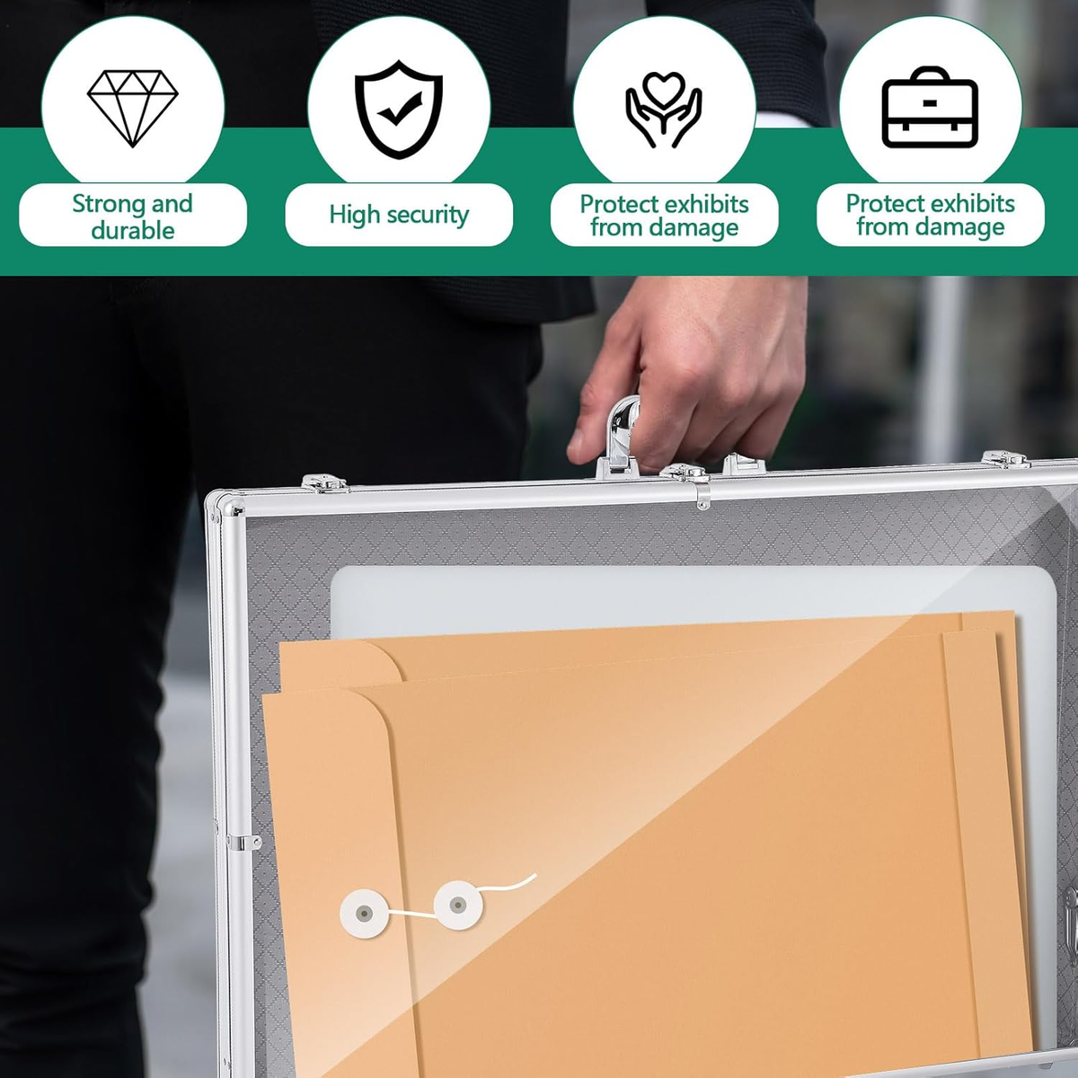 aluminum card display case Extended Artwork Display Case Frame suitable for Pokemon Mew ex Paldean Fates PAF 232 main image 1