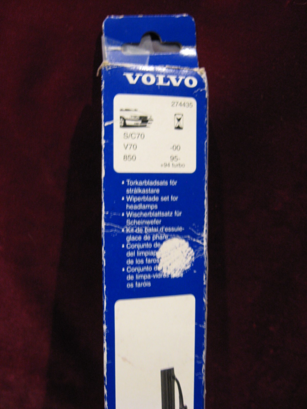 Volvo NOS NIB Headlights Wiper Blades S/C70 V70 850 274435 ++ eBay