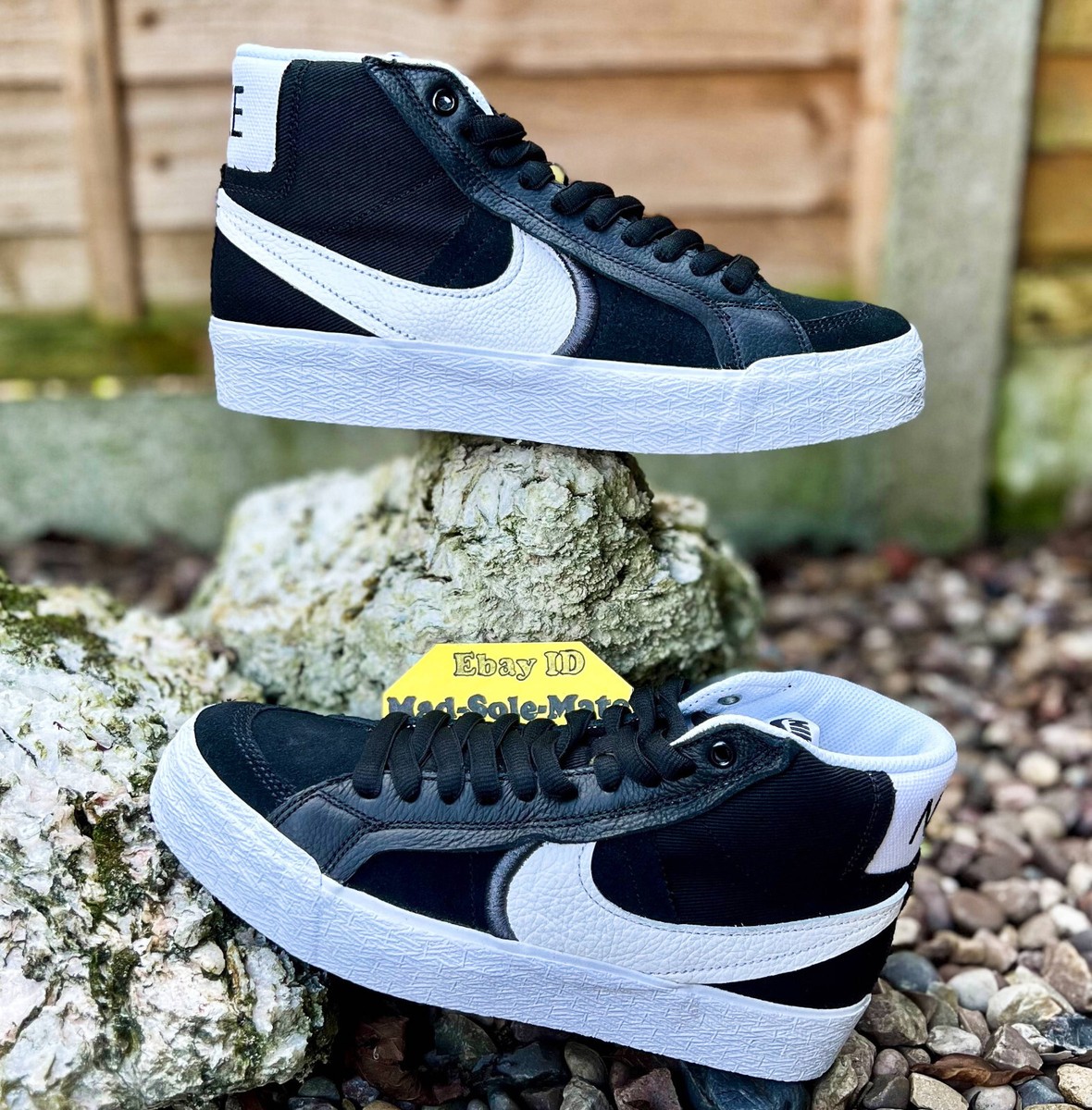 Nike SB Zoom Blazer Mid Premium Plus ‘Black White’ DR9144 001 UK6 UK8