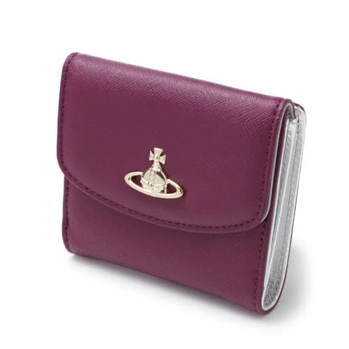 [Vivienne Westwood] SAFFIANO SMALL WALLET 51150003-l001n PURPLE