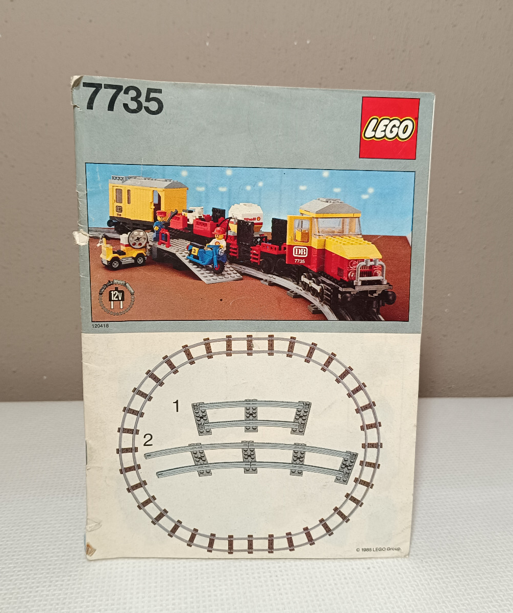 LEGO 7735 12V Cargo Train Building Guide & Instructions