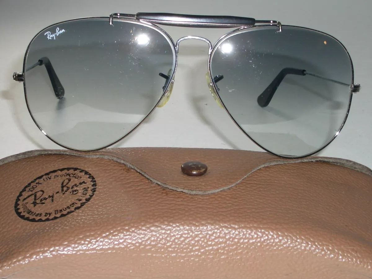 62 14 VINTAGE B L RAY BAN ULTRA GRADIENT PHOTOCHROMIC OUTDOORSMAN II SUNGLASSES