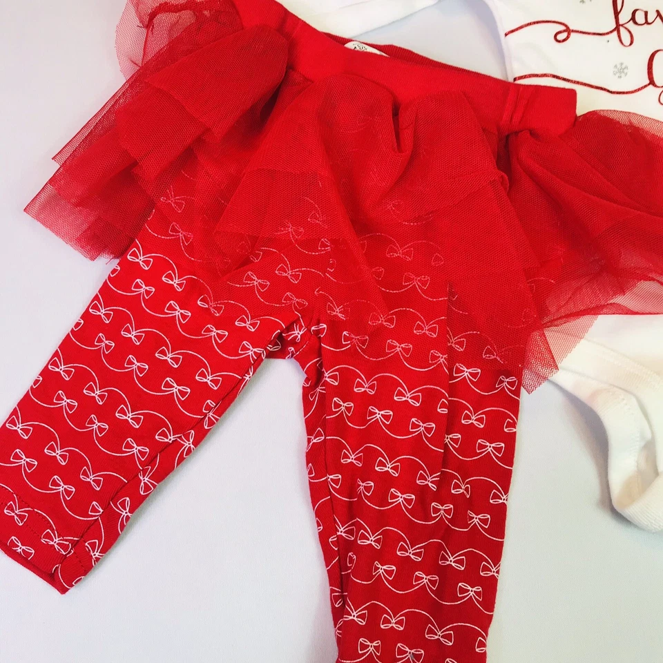 Carter's Baby Girls Mommys Favorite Gift Bodysuit Tutu Leggings Set NB 3M 9M 12M - Image 2 of 4