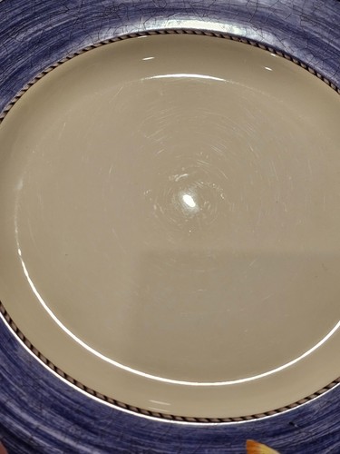 Set of EIGHT Wedgwood Sarah's Garden Dinner Plates 11 1/8" Blue Red Yellow - Picture 17 of 18