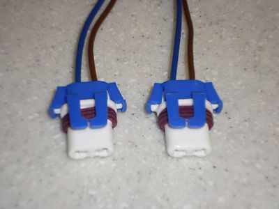 Pair 9145 H10 9005 HB3 Wiring Harness Socket Connector Plug pigtail headlight