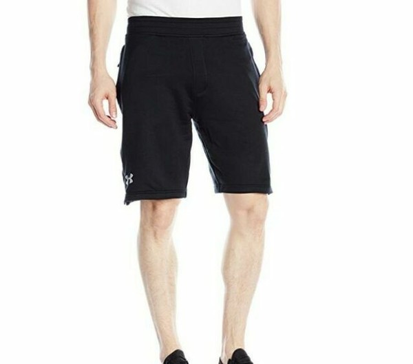 Under Armour Athletic Training Fitted Shorts Mens 2xl Gray 9" 1321431 Zip Pocket for sale online