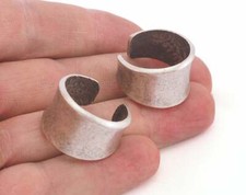 Adjustable Ring Antique Silver Plated Brass 18.5mm 8.5US innersize Adjustab 3454