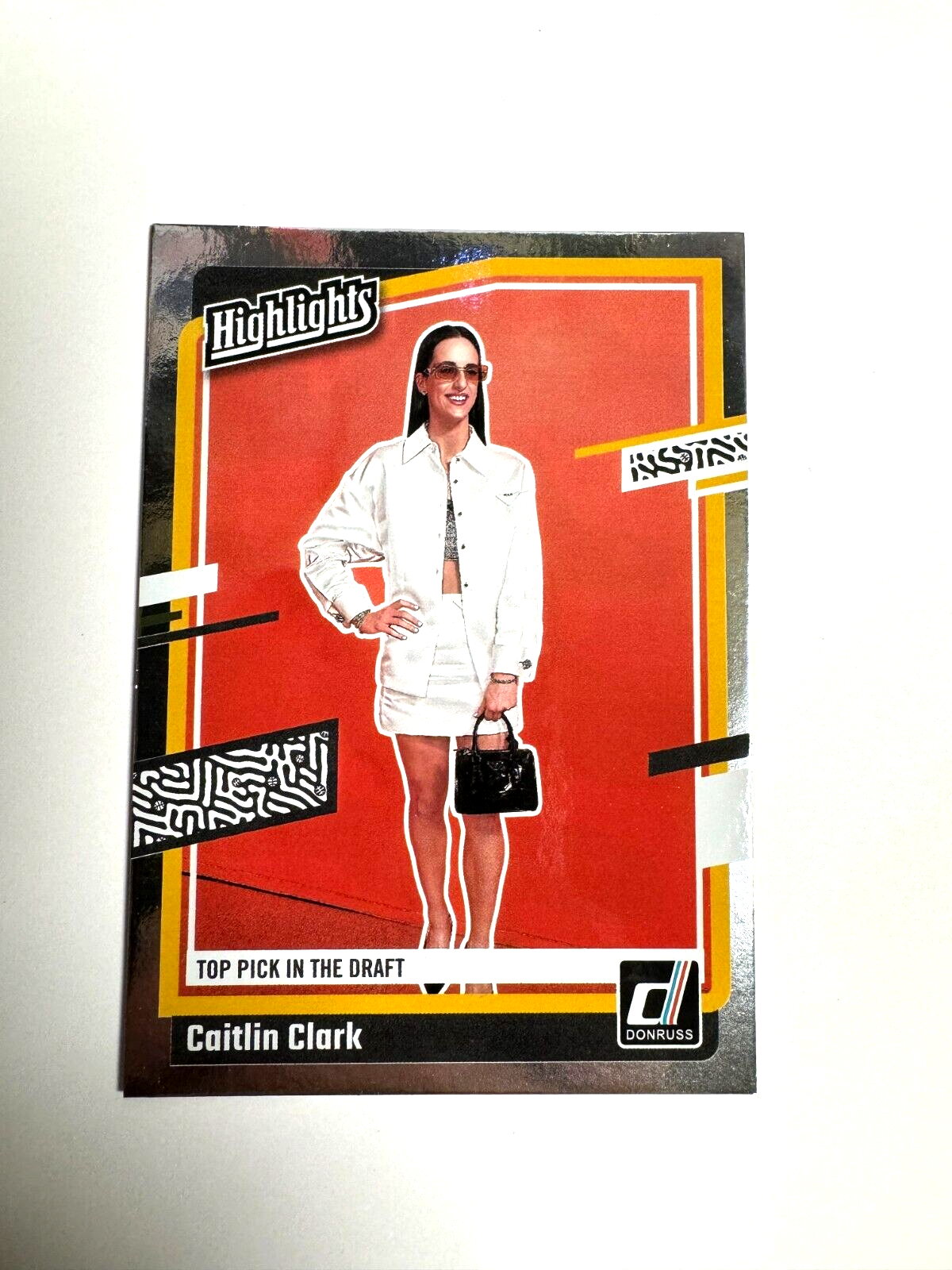 2023-24 Panini Caitlin Clark Collection Donruss #H15 WNBA Draft Silver Foil