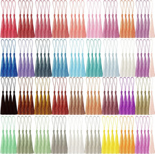 148 Pcs Bookmark Tassels for Crafts,Key Chain Mini Tassels for Jewelry Making 