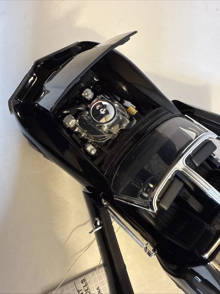Chevrolet Corvette 1969 1/24 Franklin como nuevo negro 750 piezas S11E141! Foto 4 de 4