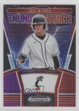 2020 Panini Prizm Draft Picks Thunderstruck Red & Purple Hyper Joey Wiemer 7eo